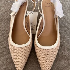 A New Day Women's Tan Woven Flats